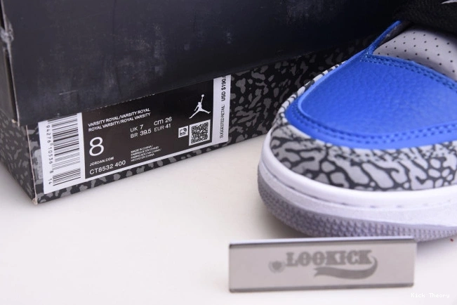 Kick Theory CT8532 Royal' Jordan 'Varsity 400 Air Retro 3 - 0705